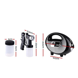 The Zebra Effect Health & Beauty > Spray Tan Professional Spray Tan Machine Sunless Tanning Gun Kit HVLP System Black TAN-HVLP700-SM-BK