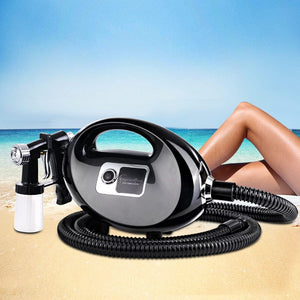 The Zebra Effect Health & Beauty > Spray Tan Professional Spray Tan Machine Sunless Tanning Gun Kit HVLP System Black TAN-HVLP700-SM-BK