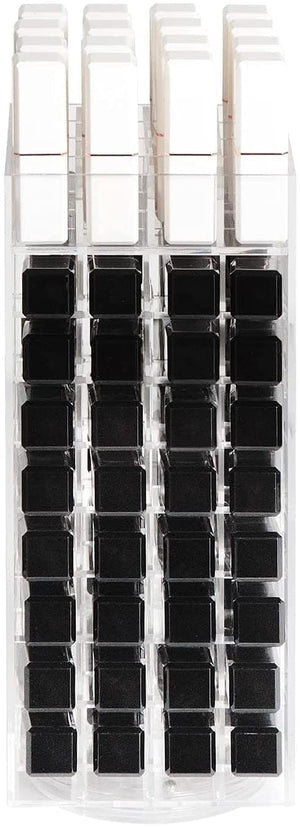 The Zebra Effect Health & Beauty > Cosmetic Storage 360 Rotating Lipstick Clear Acrylic Display Rack Organizer Stand Lazy Susan Makeup Cosmetics Storage Case Box Carousel Stunning Shelf with 80 Compartments V178-15451