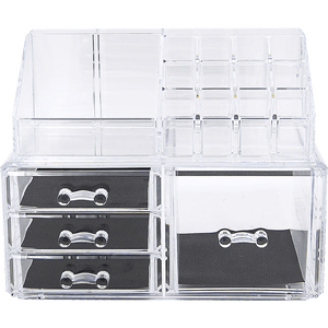The Zebra Effect Health & Beauty > Cosmetic Storage 11 Drawers Clear Acrylic Tower Organiser Cosmetic jewellery Luxury Storage Cabinet V63-831611
