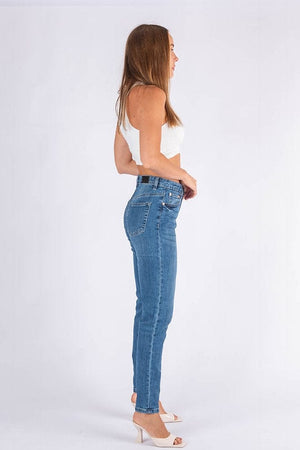 
                
                    Load image into Gallery viewer, Wakee Denim Straight Leg Jean Wakee Denim Jean Straight Leg Stretch High Rise - Blue Heaven
                
            